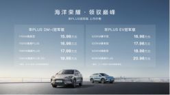 比亚迪宋PLUS冠军版上市，售价15.98万元-20.98万元